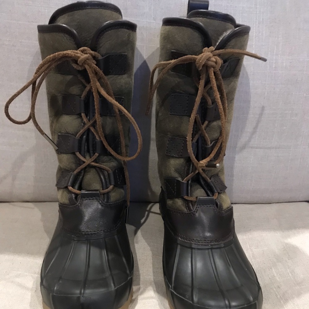 Tory Burch fur lined boots
